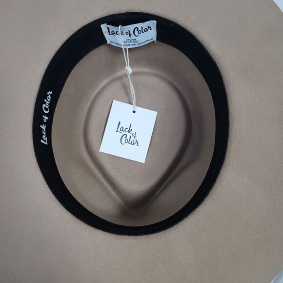 Lack of color Zulu 100% Australian wool Fedora hat, XXL - Picture 4 of 10